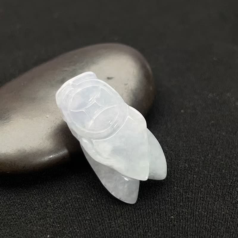 【一鳴驚人】冰種翡翠蟬吊飾 | 天然緬甸玉翡翠A貨 | 送禮
