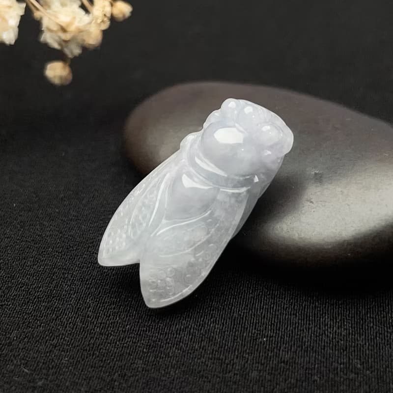 【一鳴驚人】冰種翡翠蟬吊飾 | 天然緬甸玉翡翠A貨 | 送禮