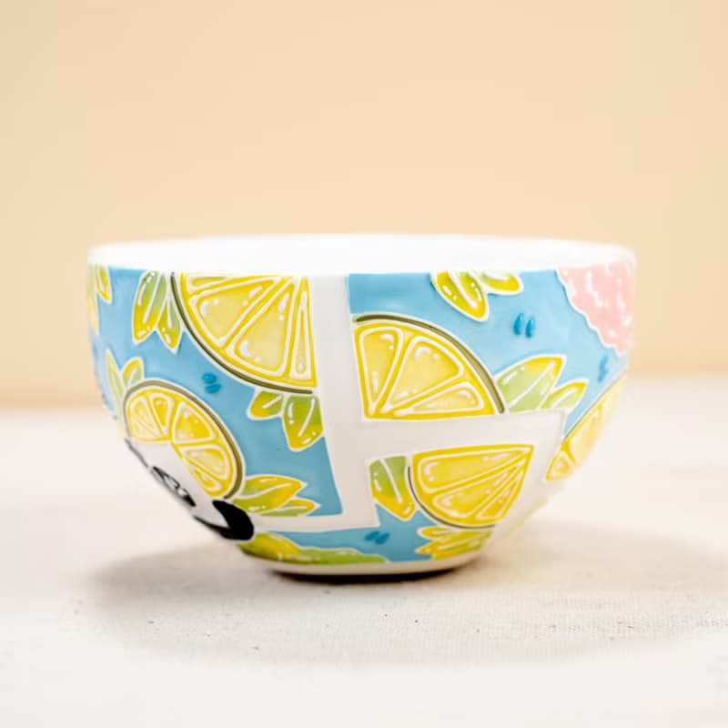 Ceramic Cute Cat Rice Bowls Perfect Houswarming Gift for Friend Funny Handmade