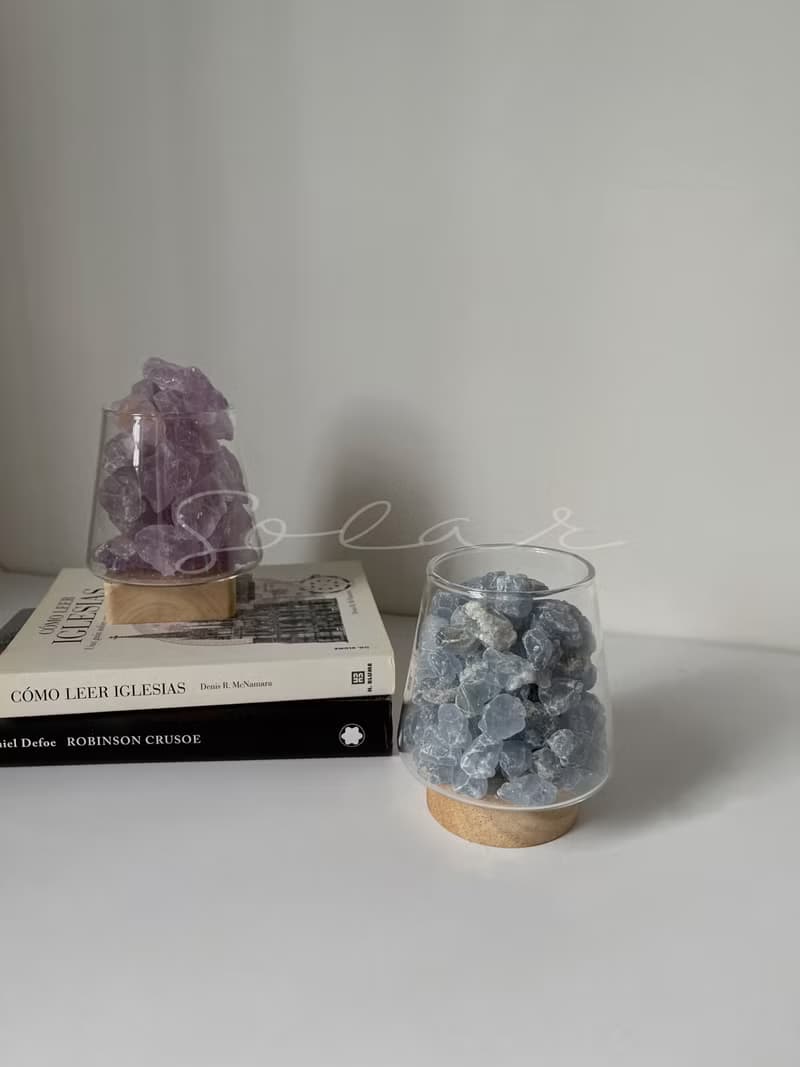 紫水晶/天青石/粉晶原礦燈  綜合天然淨化磁場 現貨 I SOLAR