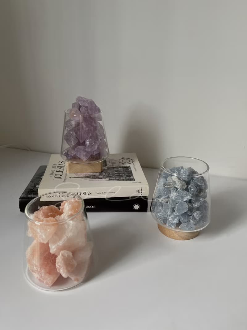 紫水晶/天青石/粉晶原礦燈  綜合天然淨化磁場 現貨 I SOLAR