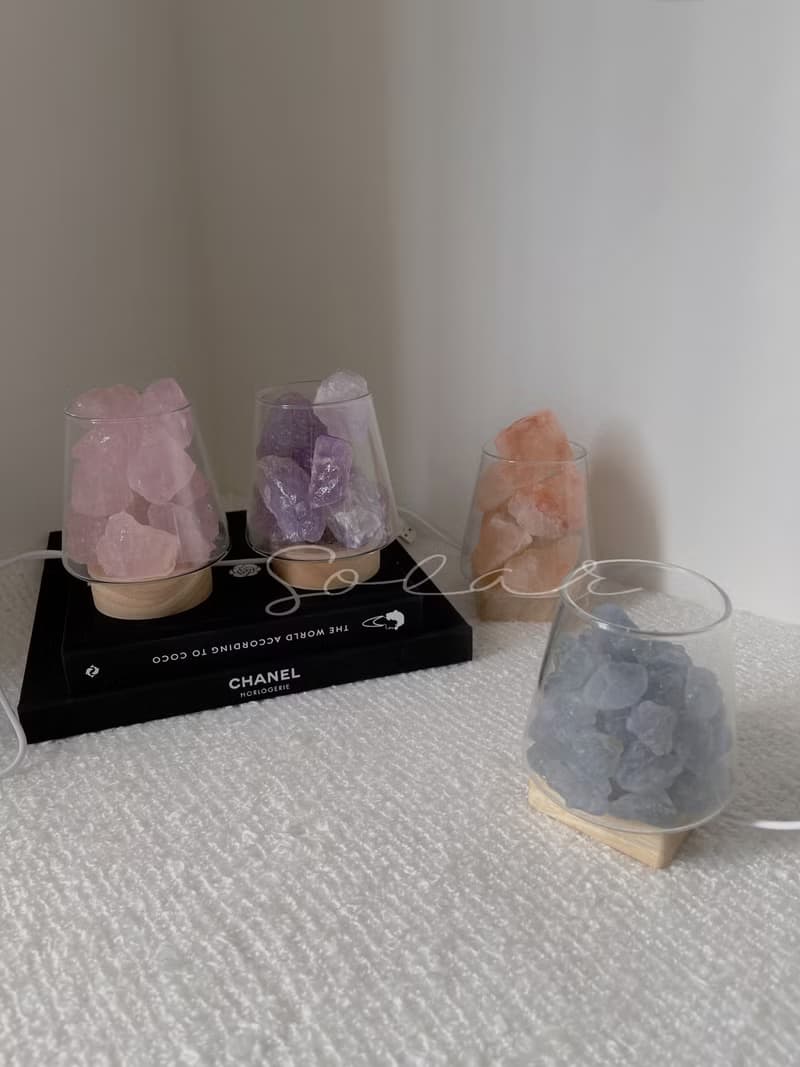 紫水晶/天青石/粉晶原礦燈  綜合天然淨化磁場 現貨 I SOLAR