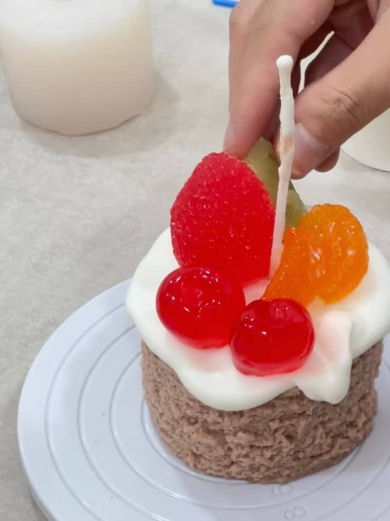 【體驗】【體驗】高雄蠟燭教室 超仿真奶油蛋糕香氛蠟燭 可愛蛋糕蠟燭