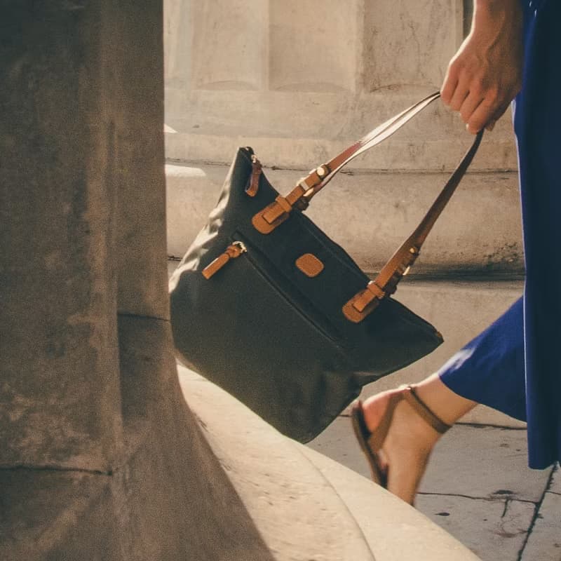 【BRIC' S】X collection 中尺寸 肩背旅行袋(附小側背包) 黑色