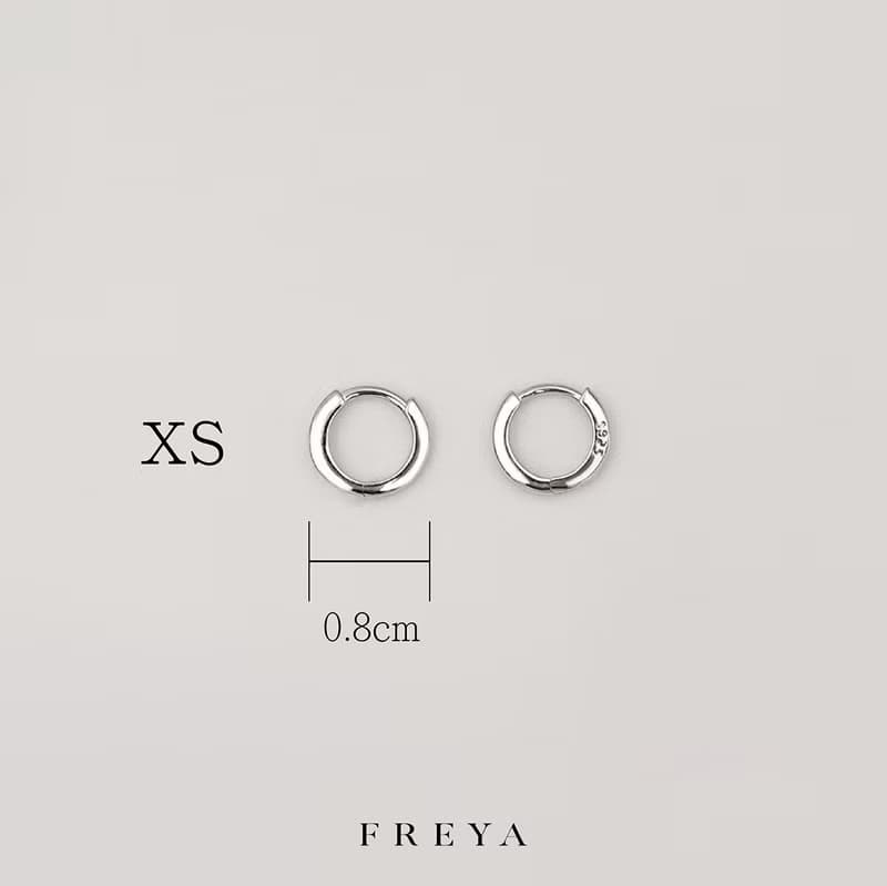 FREYA 素銀圓圈耳環 925銀
