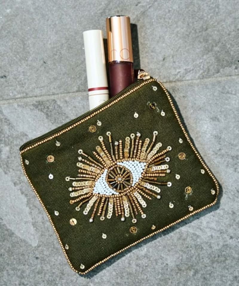 【部分現貨】華麗串珠掌心眸語小物收納包 零錢包 (5色) ICRP5201