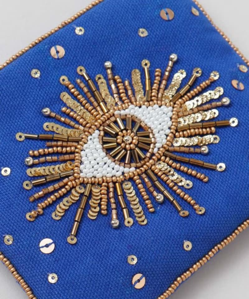 【部分現貨】華麗串珠掌心眸語小物收納包 零錢包 (5色) ICRP5201