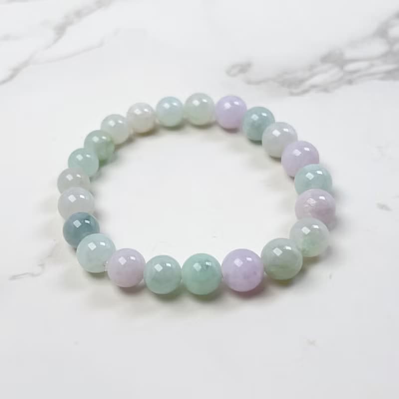 多彩翡翠糖果手珠手鍊 | 天然緬甸玉A貨翡翠 | 送禮