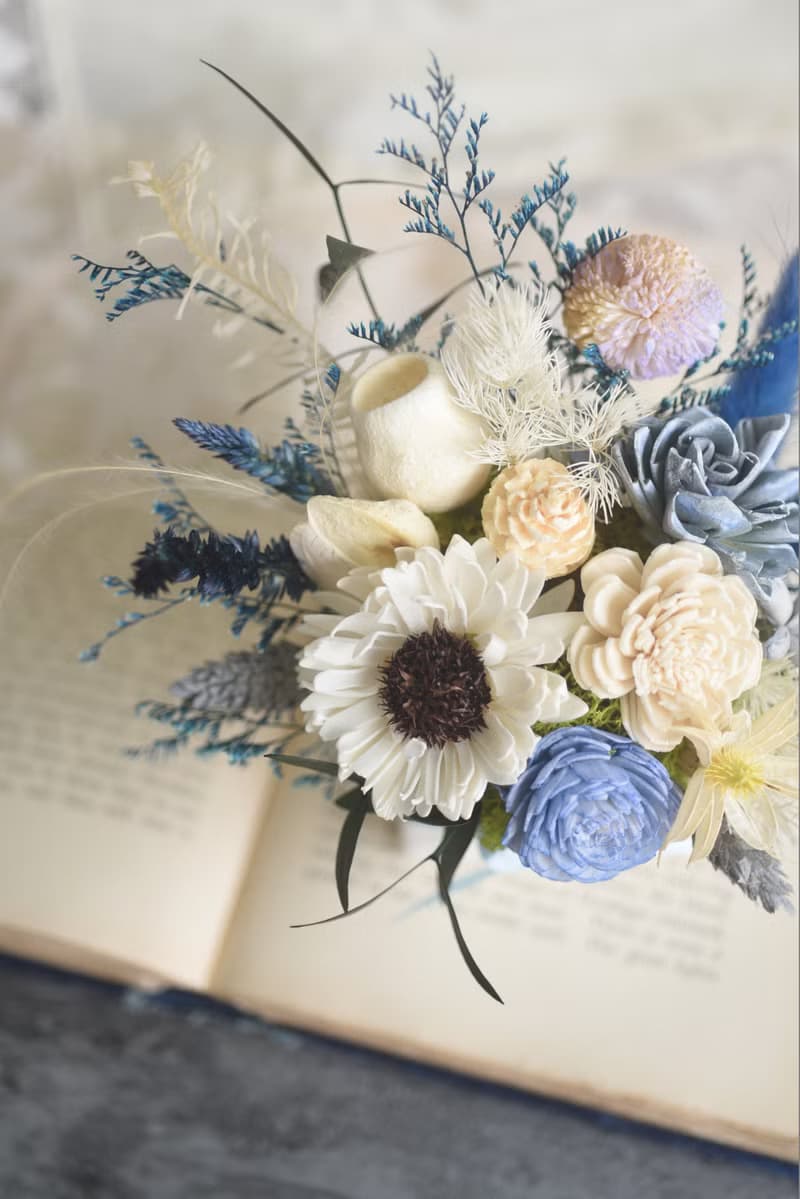 乾燥花禮 開幕盆花 紀念花禮 喬遷盆花 擴香花 母親節 湛藍之海