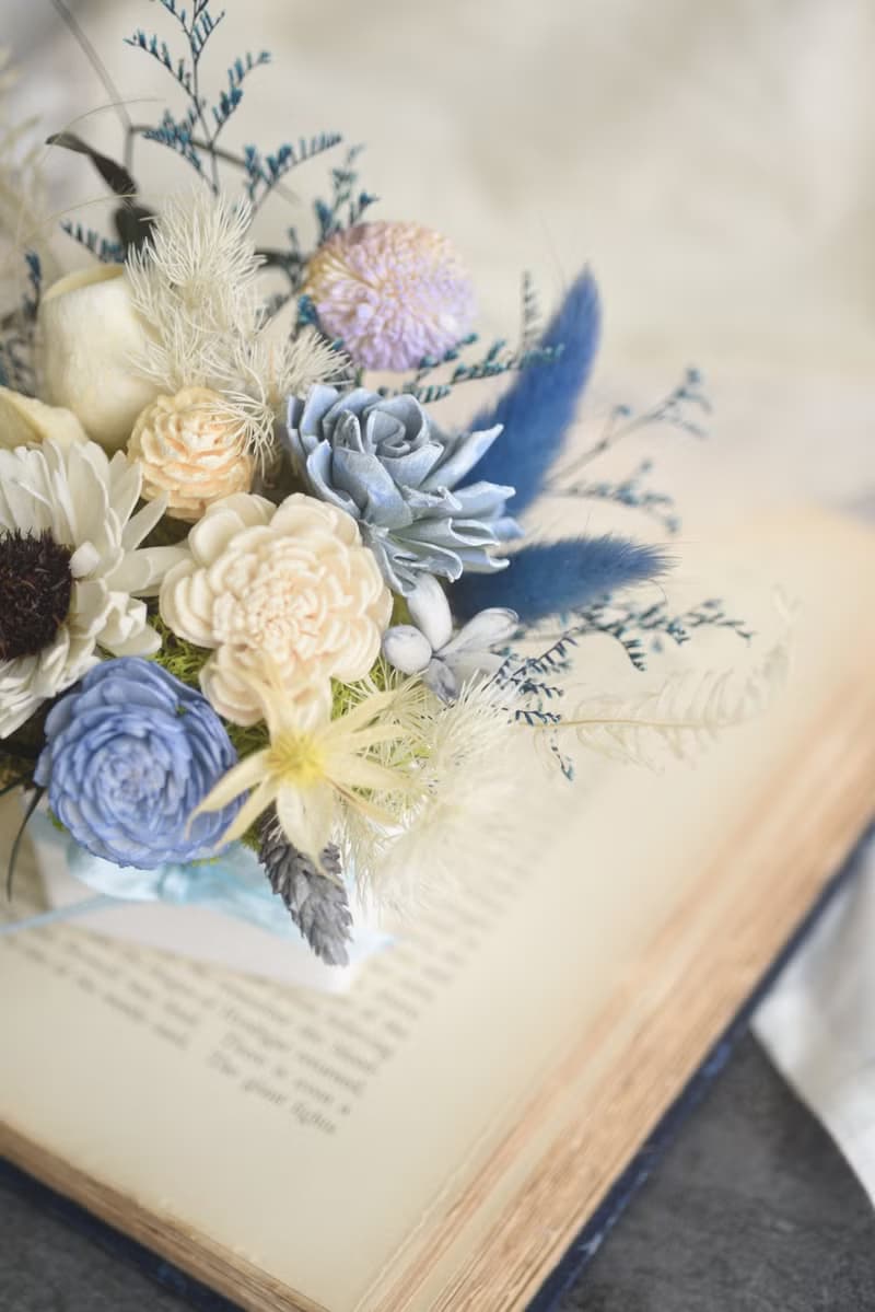 乾燥花禮 開幕盆花 紀念花禮 喬遷盆花 擴香花 母親節 湛藍之海