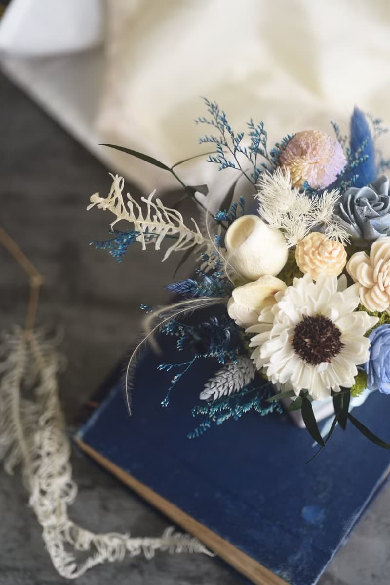 乾燥花禮 開幕盆花 紀念花禮 喬遷盆花 擴香花 母親節 湛藍之海