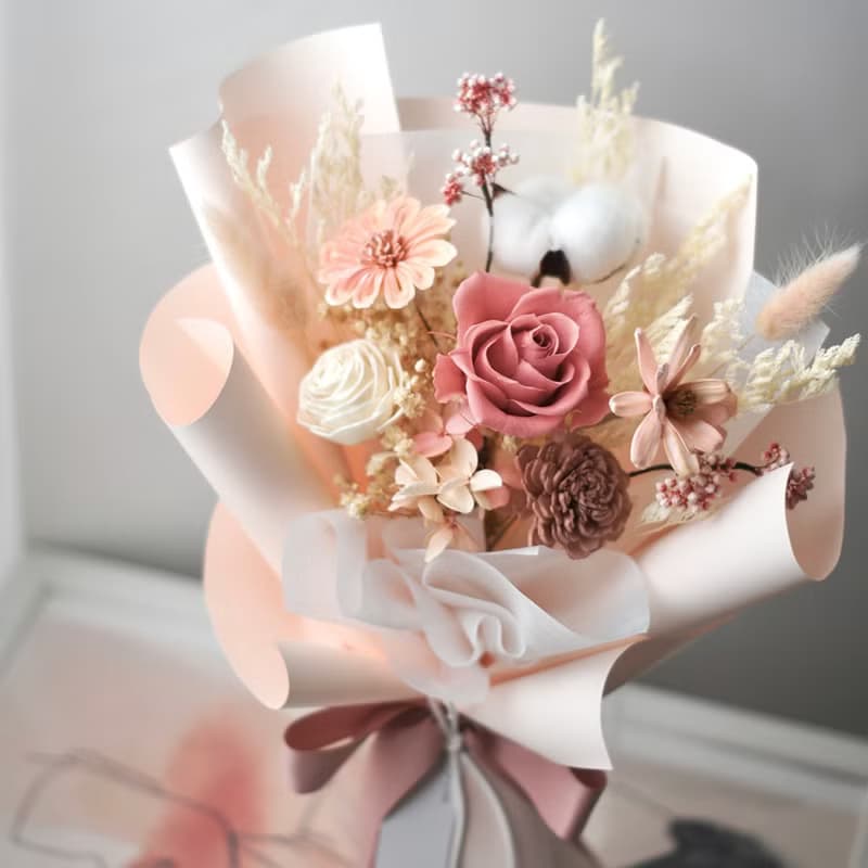 【艸弄Garden Lane Floral】芭比粉玫瑰花束 情人節花束/求婚花束