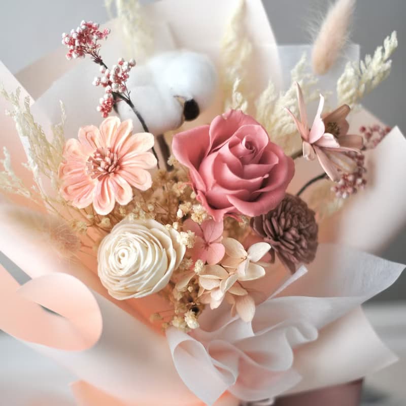 【艸弄Garden Lane Floral】芭比粉玫瑰花束 情人節花束/求婚花束