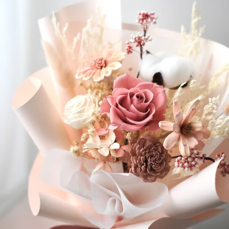 【艸弄Garden Lane Floral】芭比粉玫瑰花束 情人節花束/求婚花束