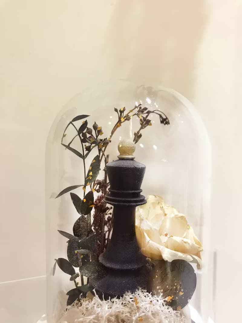 【體驗】黑白棋風玻璃中乾燥花藝課程