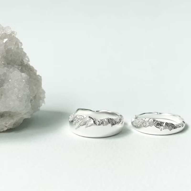 山巒戒指 Mountain range Ring 情侶送禮 925純銀