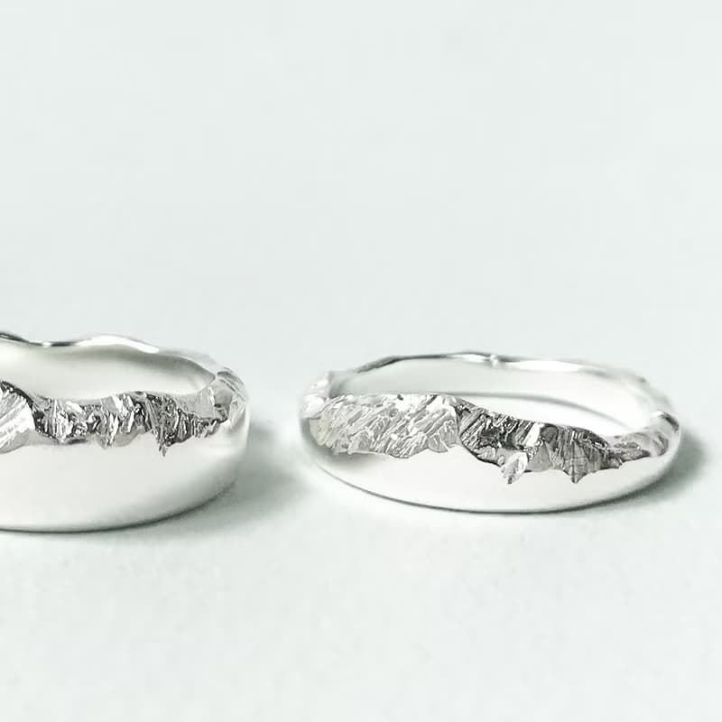 山巒戒指 Mountain range Ring 情侶送禮 925純銀