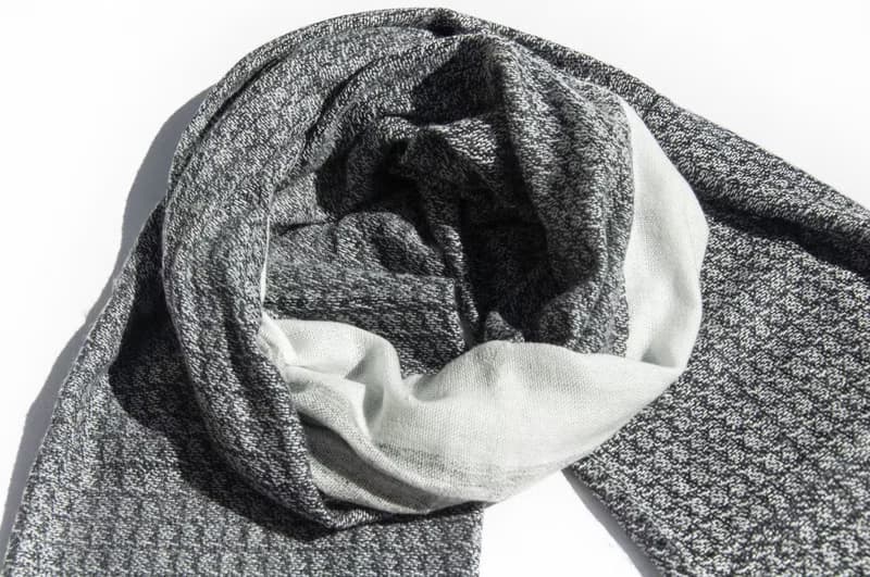 喀什米爾Cashmere 針織圍巾 純羊毛圍巾 手織圍巾 編織圍巾-幾何