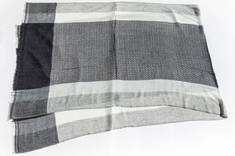 喀什米爾Cashmere 針織圍巾 純羊毛圍巾 手織圍巾 編織圍巾-幾何