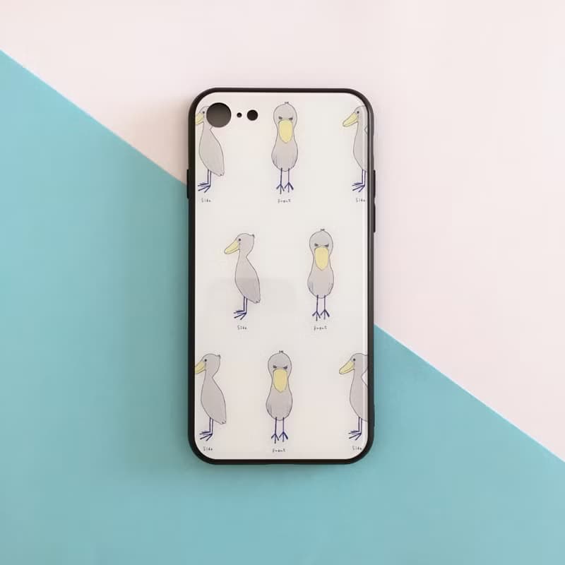 chippitomu ハシビロコウ 強化ガラス iPhoneケース