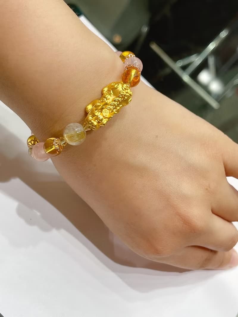 寶麗金珠寶-黃金貔貅造型手鍊