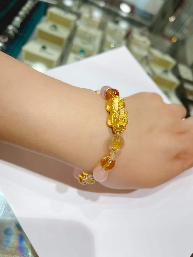 寶麗金珠寶-黃金貔貅造型手鍊