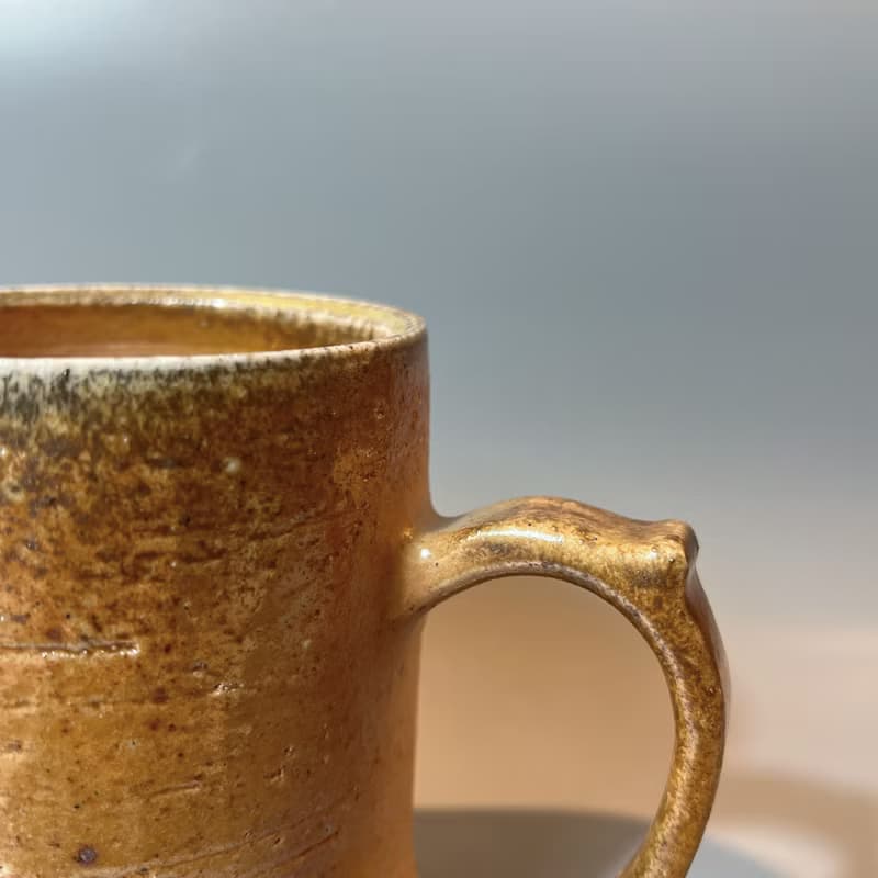 柴燒600cc白陶超大馬克杯 / 啤酒杯 / 小平凡手作