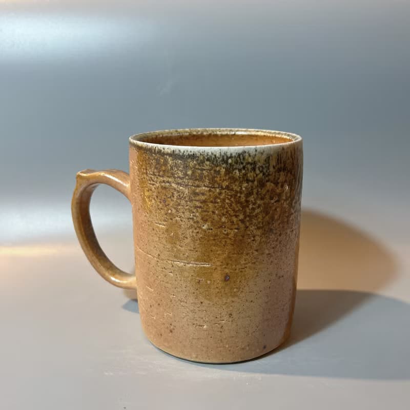 柴燒600cc白陶超大馬克杯 / 啤酒杯 / 小平凡手作