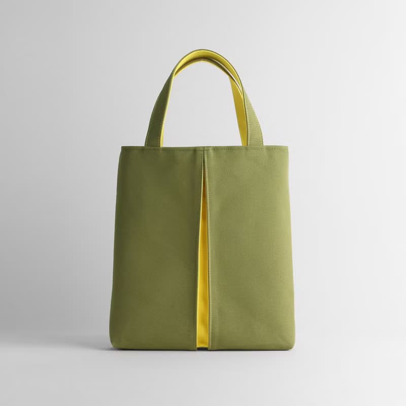 KOSHO ougi pleats 帆布 トートバッグ S レディース メンズ キャンバス 日本製 京都 軽量 裏地付き ホック付き
