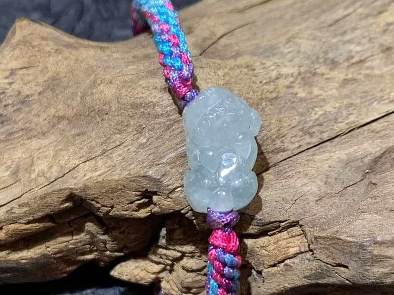 快速出貨 天然緬甸玉翡翠貔貅手鍊 招財 保平安 防小人 開運