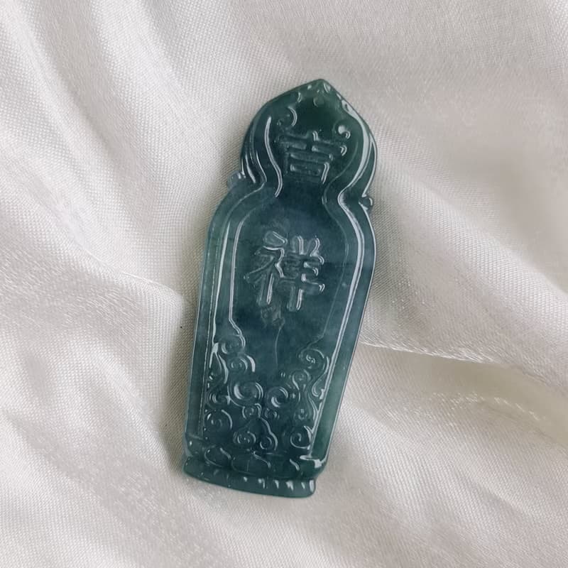 危藍站姿觀音 | 天然A貨翡翠