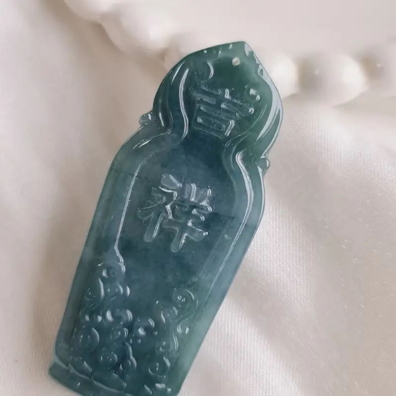危藍站姿觀音 | 天然A貨翡翠