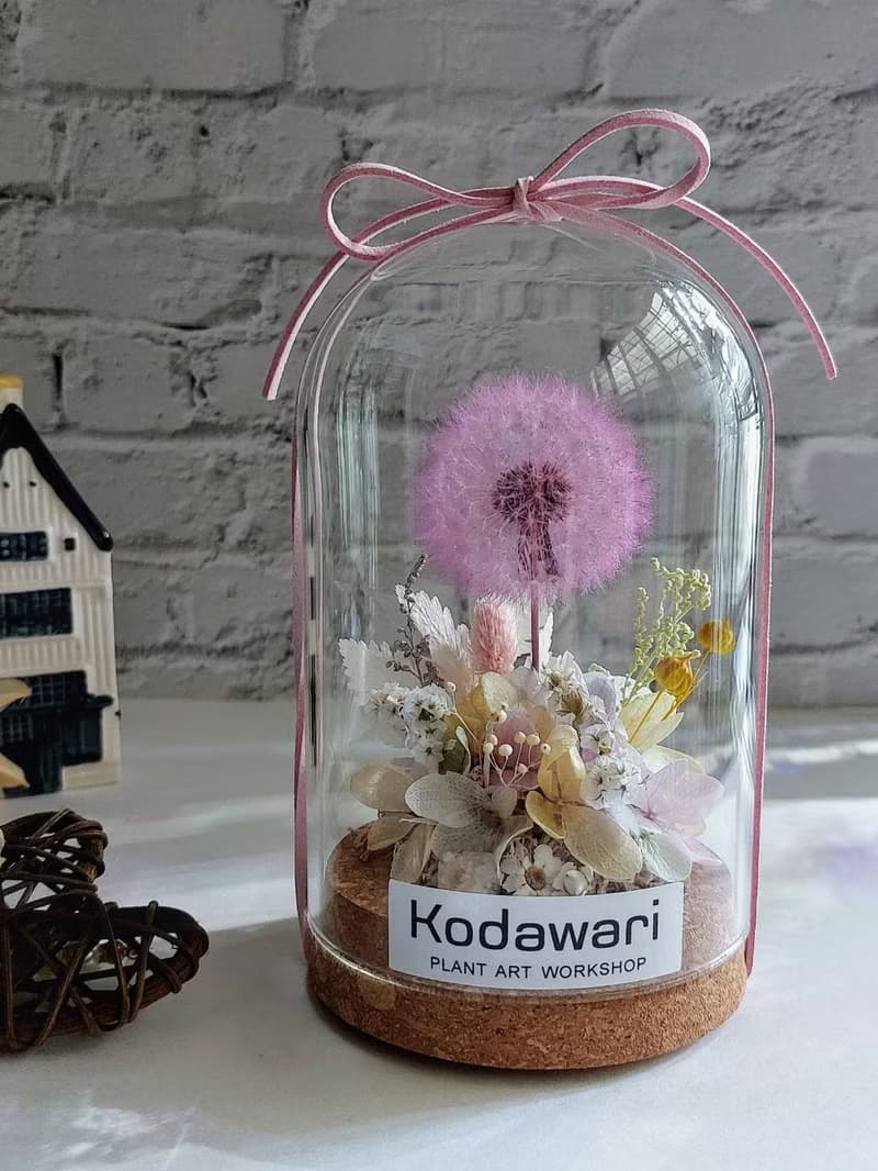 蒲公英的約定 永生蒲公英玻璃罩.花盅  生日.情人節.母親節.畢業
