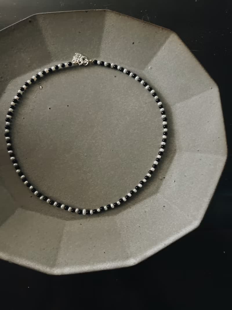 KUÂN KUÂN  Baby淡水珍珠 天然黑瑪瑙 項鍊