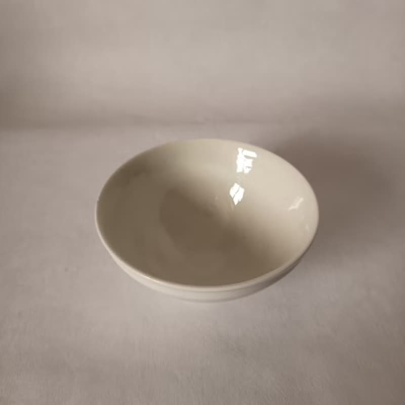 天目茶碗白釉瓷胎