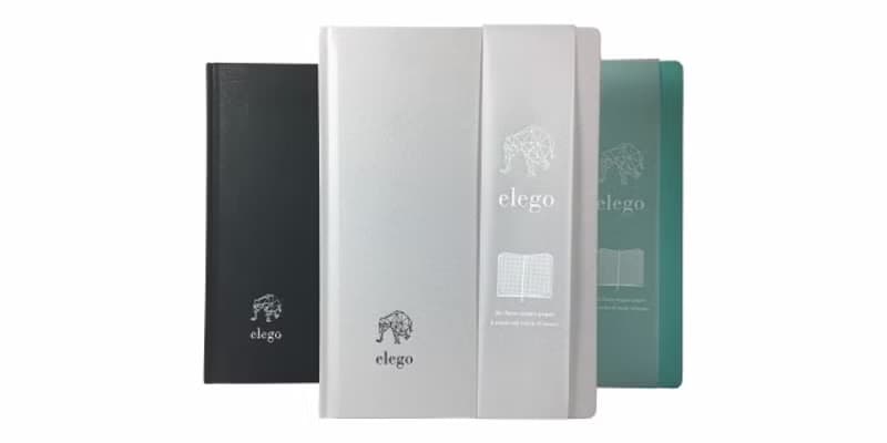 Chien Ai C&C X elego石系A5環保石頭紙筆記本 - 時尚灰