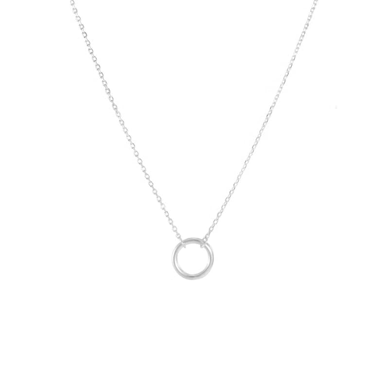 Round Silver Necklace 圓圈純銀項鍊
