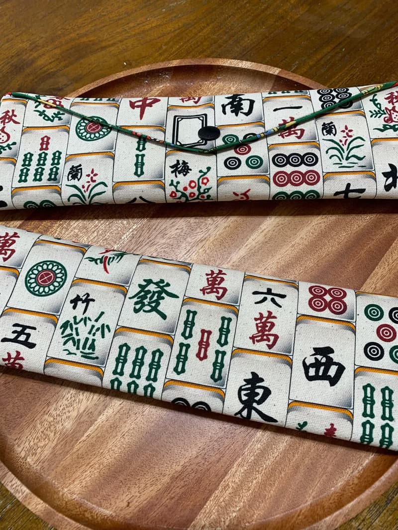 文青風環保純棉筷袋 大三元 原胚米白 日本 潮物 收納 手作餐具