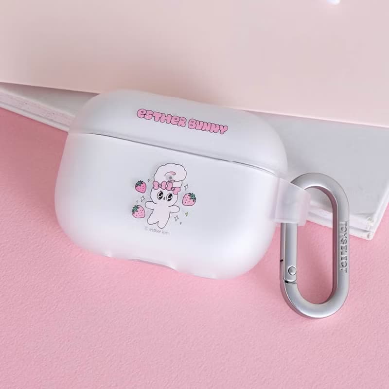 艾絲樂小兔 開心草莓強悍防摔AirPods保護套