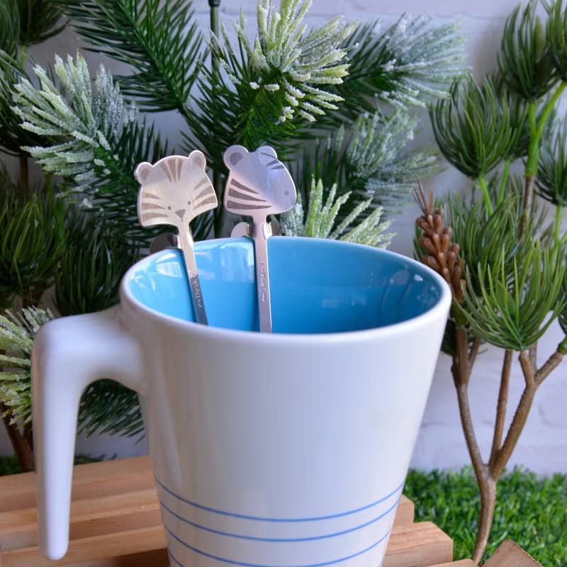 森林系萌君出沒攪拌匙 老虎 (2入)