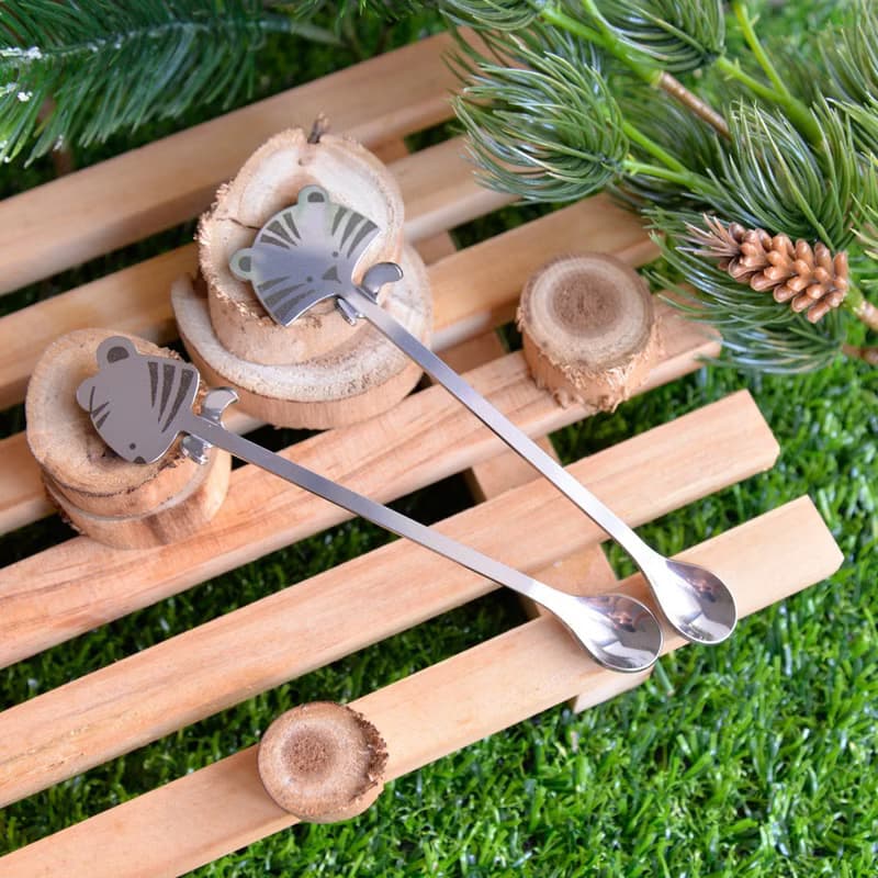 森林系萌君出沒攪拌匙 老虎 (2入)