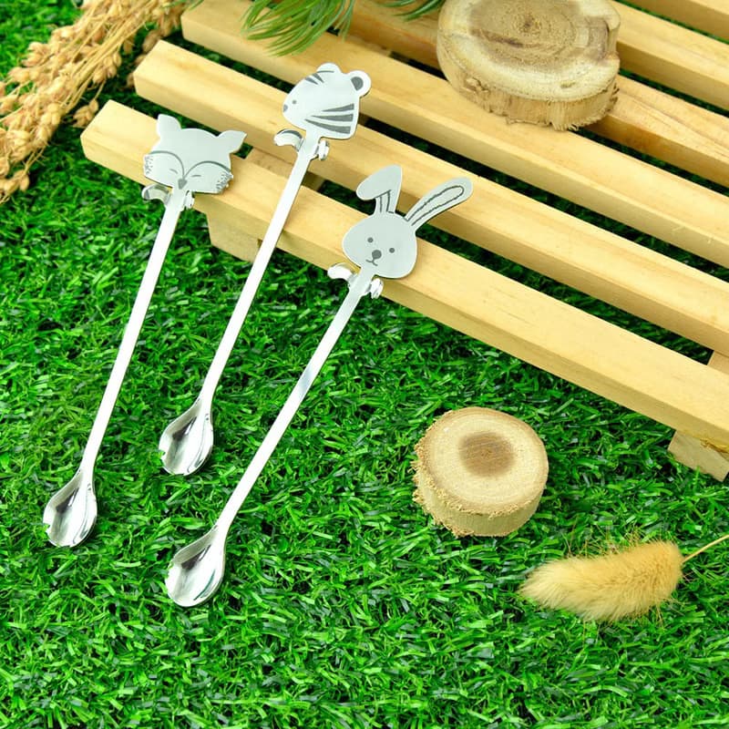 森林系萌君出沒攪拌匙 老虎 (2入)