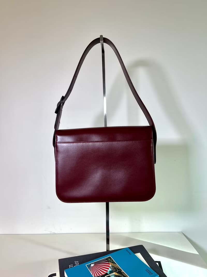 Cartier must de Bordeaux Bag 酒紅色肩背側背孭手袋 中古美品