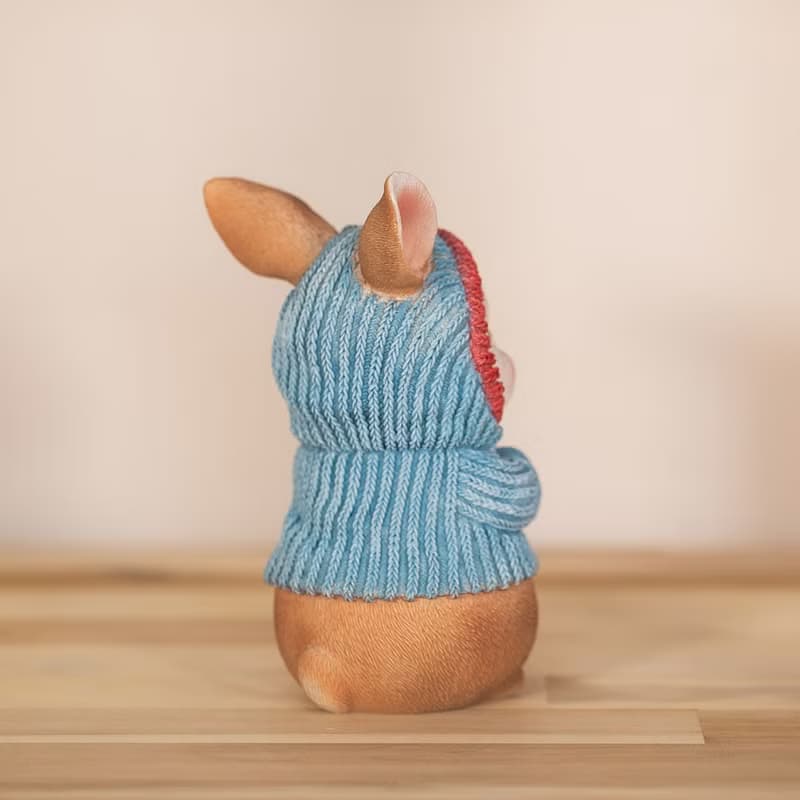 デバリエ ウサギ 置物 インテリア ガーデニング オーナメント レジン製 ニット帽 誕生日プレゼント 女性 ギフト 最適なプレゼント 正規品 cb014d