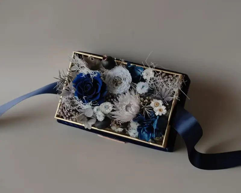 xuli.96 Flower box 絨面永生花花盒