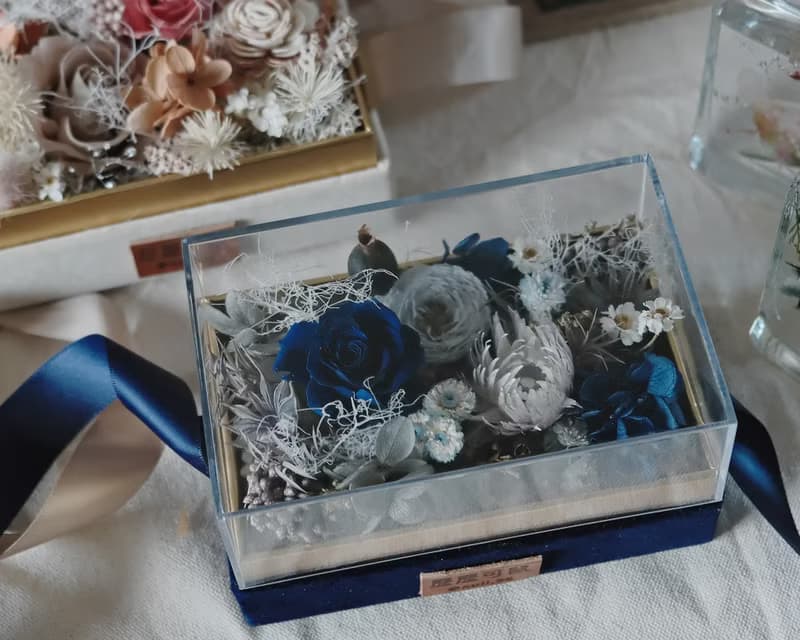 xuli.96 Flower box 絨面永生花花盒