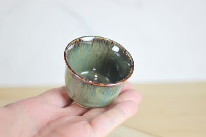 【送禮好物】60ml 天目釉 日式手工小茶杯 葉政豪作品