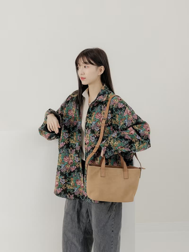 supportingrole 真皮四方2層都市手提肩側背包 咖啡