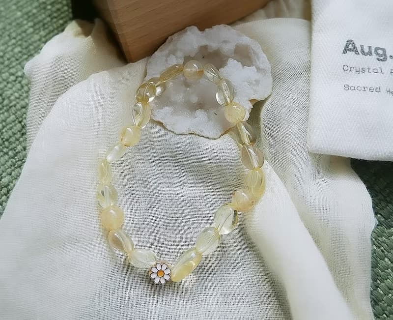 黃水晶/金髮晶-銀座。Ginza Shine人氣小雛菊招財聚財