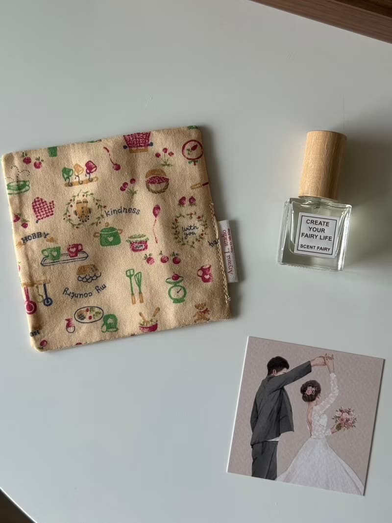 香氛噴霧+手工杯墊 兩入組禮盒 婚禮小物 姊妹 禮伴娘禮 獨家香氛